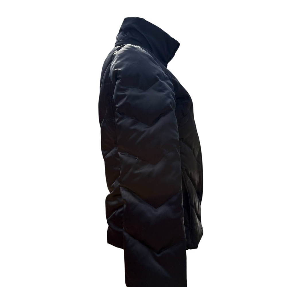 Kenneth Cole Reaction Black Puffer Jacket Women’s Small Quilted Down Fill - Picture 5 of 10